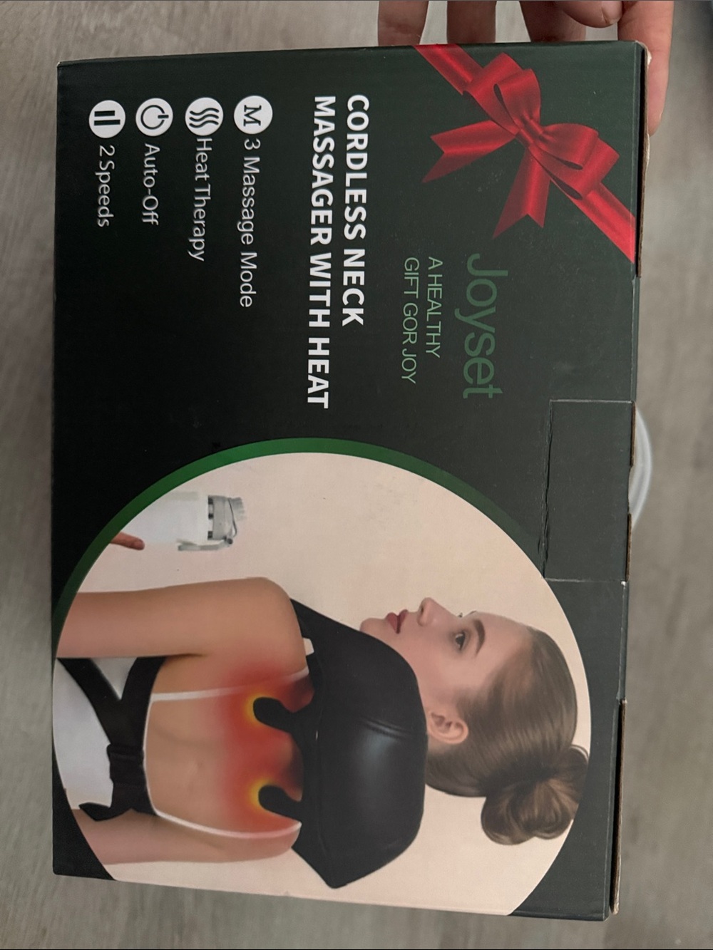 Brand New Black Cordless Neck Massager with Heat